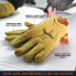 Men's Warm Fleece Lined Fiberfill Insulated Leather Gloves