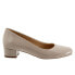 Trotters Dream T2302-256 Womens Beige Narrow Leather Pumps Heels Shoes