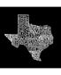 The Great State of Texas Men's Raglan Word Art T-shirt