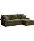 Фото #4 товара Wrenley 99" 3-Pc. Fabric Modular Chaise Sectional Sofa, Created for Macy's