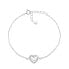 Фото #1 товара Romantic silver heart bracelet BRC62W