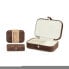 Jewelry box Brown Velvet (16,2 x 6 x 11,5 cm) (12 Units)