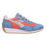 Фото #1 товара Diadora Equipe H Canvas Stone Wash Evo Lace Up Womens Blue, Red Sneakers Casual