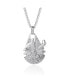 ფოტო #1 პროდუქტის Millennium Falcon Pendant, Stainless Steel, 22" Box Chain