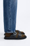 Фото #2 товара Кожаные сандалии с пряжками ZARA