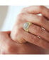 Hexonic Premium Natural Certified Diamond 1.50 cttw Round Cut 14k Yellow Gold Statement Ring for Men