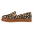 Фото #3 товара TOMS Palma Leather Wrap Leopard Slip On Womens Brown Flats Casual 10017316T