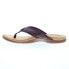 Фото #3 товара Spenco Sutton SP1118SAS Womens Purple Suede Slip On Flip-Flops Sandals Shoes 7.5