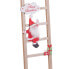 Фото #2 товара Новогодняя декорация Shico Разноцветная Деревянная Лестница с Дедом Морозом 12 x 1,8 x 42 см