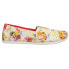 Фото #1 товара TOMS Alpargata Floral Slip On Womens Multi, White Flats Casual 10017809T