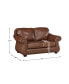 White Label Dadeville 64" Leather Match Love Seat