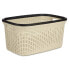 Laundry Basket Cream Plastic 36 L 36 x 25,5 x 52,5 cm (12 Units)