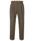 Фото #3 товара Men's Relaxed-Fit Checked Trousers