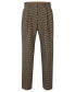 ფოტო #3 პროდუქტის Men's Relaxed-Fit Checked Trousers