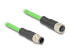 Delock M12 Kabel D-kodiert 4 Pin Stecker zu Buchse PUR TPU 5 m - Cable - 5 m