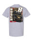 Фото #4 товара Men's Heather Gray Kyle Busch 3CHI Car T-shirt