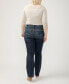 ფოტო #5 პროდუქტის Plus Size Suki Mid Rise Curvy Fit Slim Bootcut Jeans