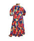 Фото #2 товара Plus Size Endless Sun Print Maxi Dress