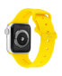 ფოტო #4 პროდუქტის Women's Yellow Smooth Silicone Band with Band Candy Hope Charms Designed for 42/44/45/Ultra/Ultra2 Apple Watch