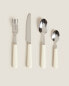 Cutlery set with handle detail