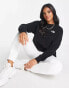 The North Face oversized crew neck sweatshirt in black