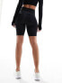 The North Face Flex logo legging shorts in black