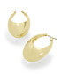ფოტო #2 პროდუქტის Gold-Tone Dome Hoop Earrings