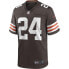 Футболка мужская Fanatics NFL Browns Chubb домашняя с коротким рукавом и V-образным вырезом Sealbrown, M - фото #2