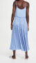 Vince 289015 Women's Tiered Asymmetric Dress, Pale Fountain, Blue, M