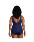 Фото #2 товара Plus Size Tummy Control Chlorine Resistant Soft Cup Tugless One Piece Swimsuit