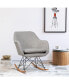 Фото #2 товара Rocking Chair Fabric Rocker Upholstered Single Sofa Chair