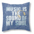 Фото #1 товара Чехол для подушки Alexandra House Living Music is the sound of my soul 50 x 50 cm
