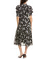 Gracia Floral Print Flounce Midi Dress Women's