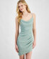 ფოტო #4 პროდუქტის Juniors' Cowl-Neck Glitter Bodycon Dress