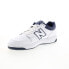 Фото #7 товара New Balance 480 BB480LWN Mens White Leather Lifestyle Sneakers Shoes
