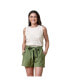 ფოტო #1 პროდუქტის Women's Cinched Waist Short