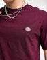 Dickies mapleton small logo t-shirt in maroon