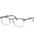 ფოტო #1 პროდუქტის PR 54WV Men's Rectangle Eyeglasses