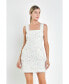 Фото #2 товара Women's Funfetti Boucle Mini Dress