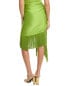 Michael Kors Collection Charmeuse Fringe Sarong Women's S - фото #2