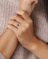 ფოტო #5 პროდუქტის Black Diamond (1 ct. t.w.) & White Diamond (1/4 ct. t.w.) Marquise-Cut Halo Engagement Ring in 14k White Gold