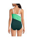 ფოტო #1 პროდუქტის Women's DD-Cup Chlorine Resistant Square Neck Underwire Tankini Swimsuit Top
