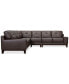 Фото #3 товара CLOSEOUT! Harli 3-Pc. Leather Sectional, Created for Macy's