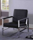 Фото #4 товара Fifth Avenue Faux Leather and Stainless Steel Accent Chair