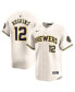 Men's Rhys Hoskins Cream Milwaukee Brewers Home Limited Player Jersey