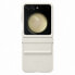 Фото #1 товара Чехол для смартфона Samsung Galaxy Z Flip 5 из эко-кожи кремовый