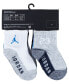 Baby and Toddler Boys Core Jumpman Ankle Socks, Pack of 6