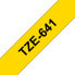 Ламинированная лента для фломастеров Brother TZE-641 Жёлтый Чёрный Чёрный/Жёлтый 18mm