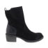 Fly London Moba MOBA032FLY-000 Womens Black Suede Slip On Casual Dress Boots 36