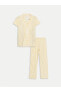 Фото #1 товара Пижама LCW DREAM с рубашкой и полосатым коротким рукавом для беременных